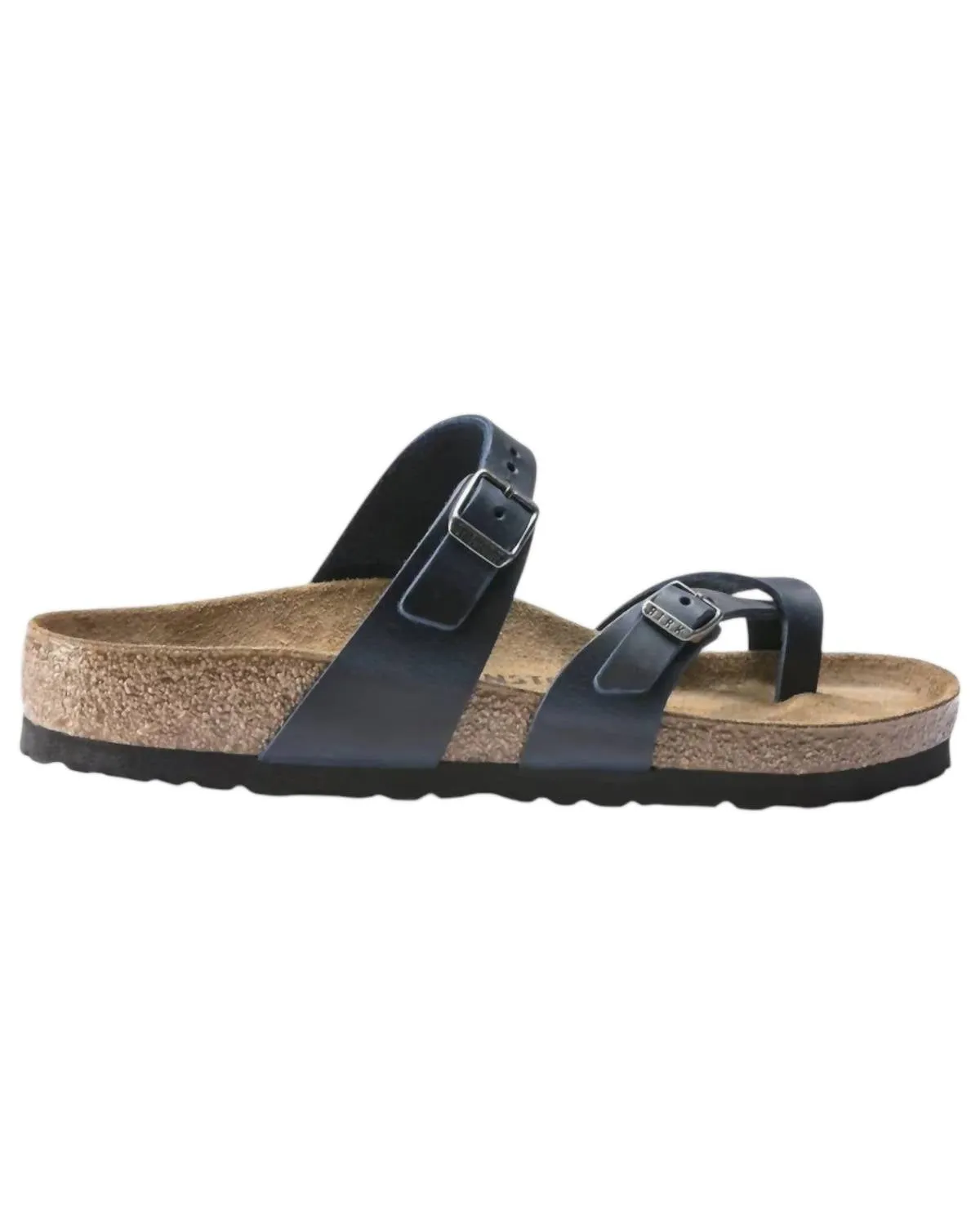Damen Mayari Öl-Sandalen aus Leder in Blau