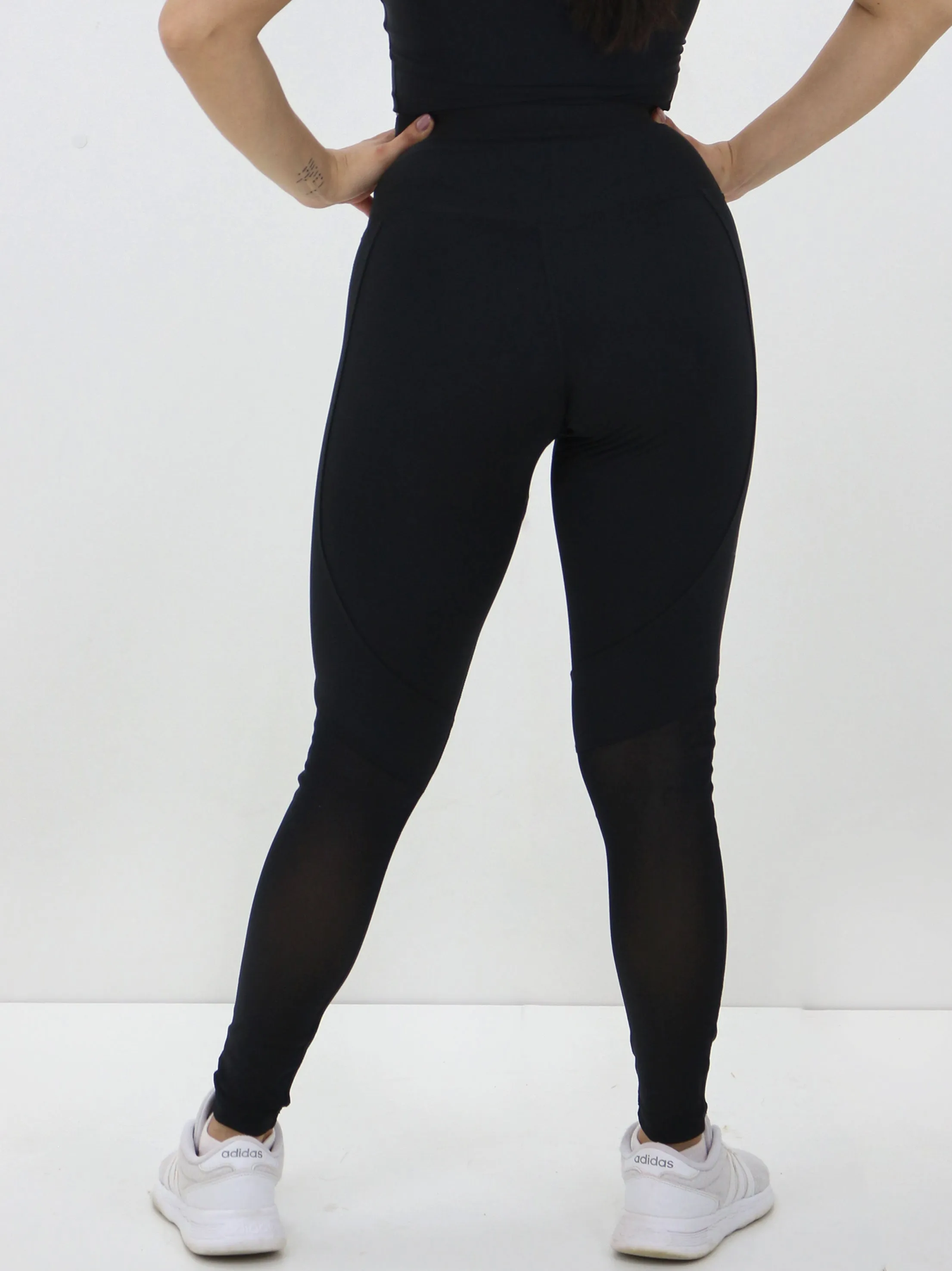 Damen Mesh-Strumpfhose, Schwarz