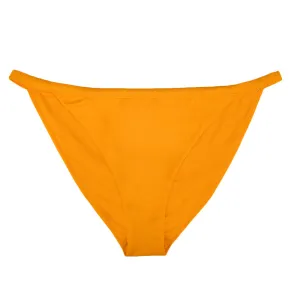 Damen-Bikini-Unterteil, Einfarbig, Senf