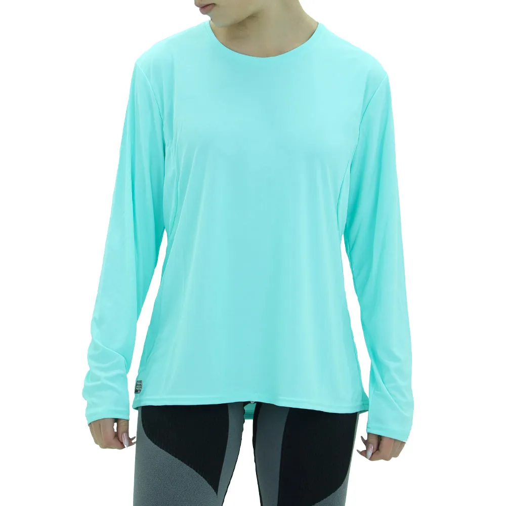 Einfaches Sportoberteil für Damen, Aqua