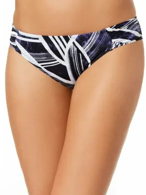 Damen-Bikiniunterteil mit Print, Marine