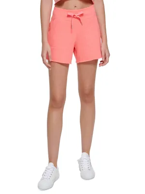 Damen-Sportshorts mit Rippenbündchen, Rosa