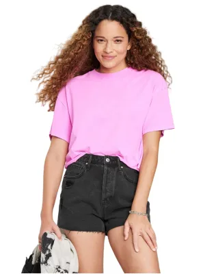 Damen-Destroyed Denim Shorts, Dunkelgrau