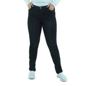 Damen Skinny Fit Jeans, Schwarz