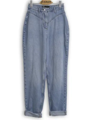 Damen-Jeans mit Washeffekt, Hellblau