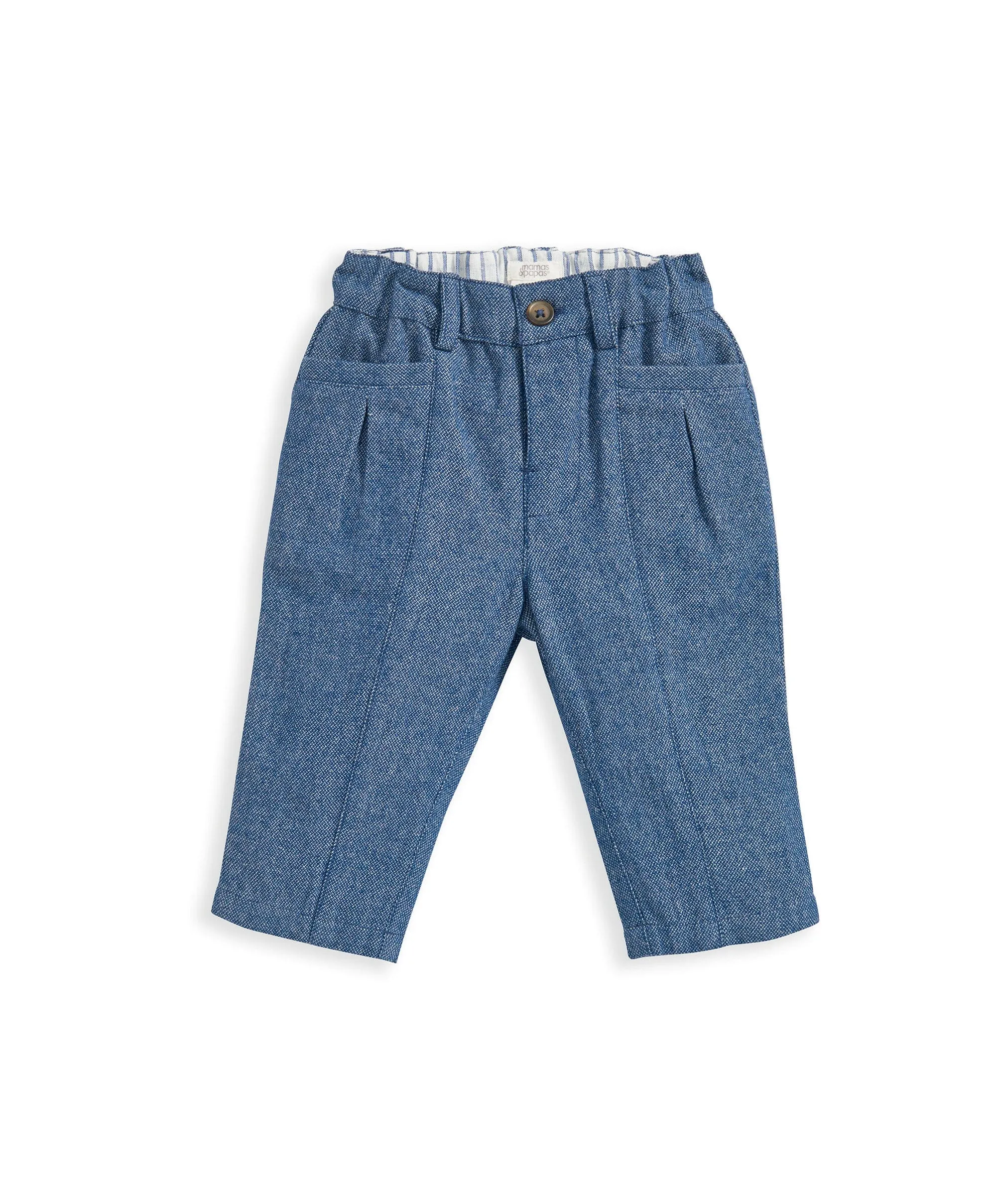Gewebtes Westen- & Hosen-Outfit-Set - Blau Babykids Mamas & Papas